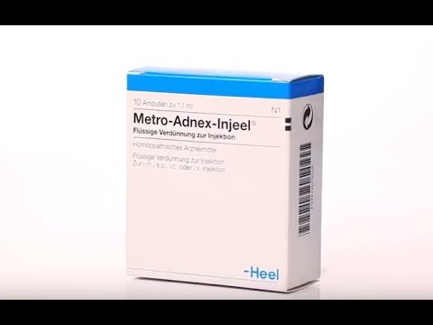 Видео о препарате Метро-аднекс-инъель (Метро Аднекс инъель) Хеель ампулы №10